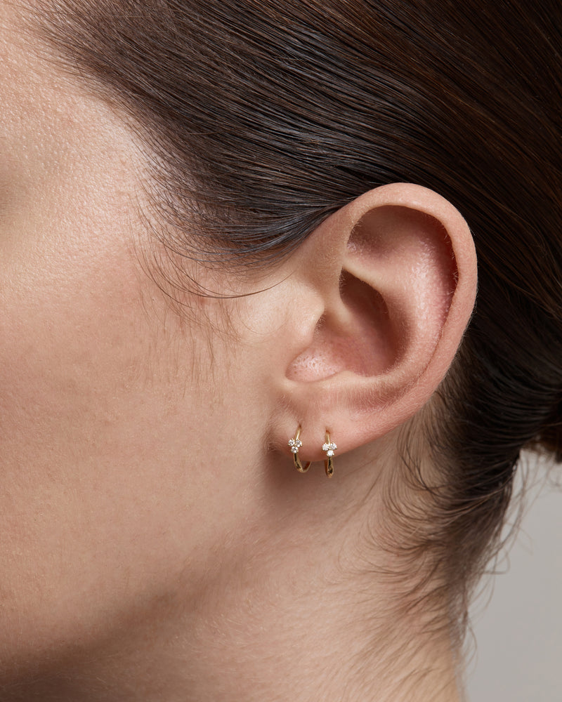 Trio Diamond Hoop by Sarah & Sebastian