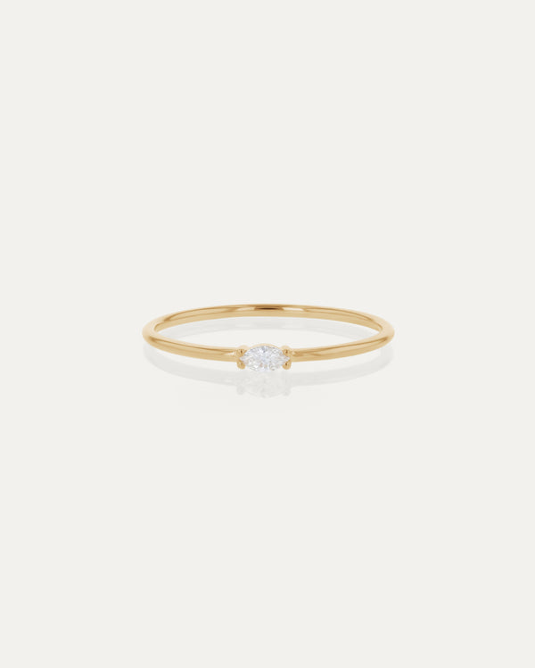 Diamond Marquise Ring by Sarah & Sebastian